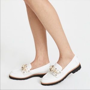 Kate Spade white loafers